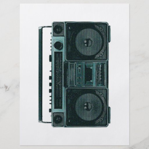 retro stereo flyer