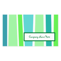 retro stripes : 2-sided : business card