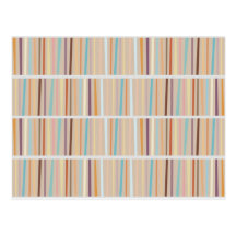 Retro Stripes Postcard
