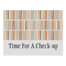 Retro Stripes Postcard