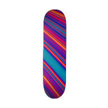 Retro Stripes Skateboard