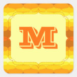 Retro Style Bubbles Pattern Sticker Label