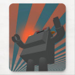 Retro Style Robot 4 Mousepad