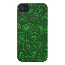 Retro Swirls Emerald Green Case-Mate iPhone 4 Case-Mate iPhone 4 Case