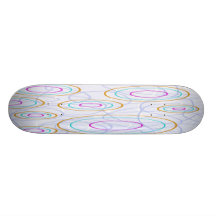 RETRO SWIRLY LIGHT SKATEBOARD