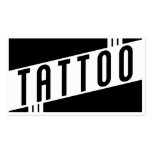 retro tattoo business cards