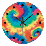 Retro Tie Dye Clocks wall clocks