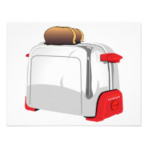Retro Toaster Custom Invitations