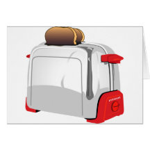Retro Toaster Greeting Cards