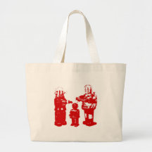 Retro Toy Robots Canvas Bags