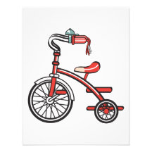 retro tricycle invite