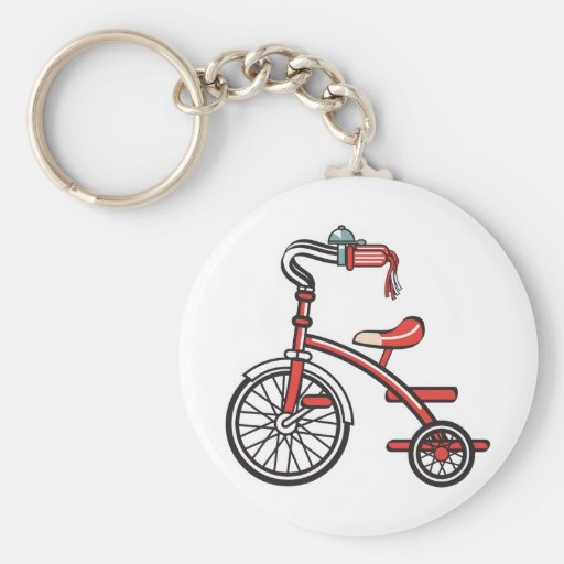 retro tricycle keychain