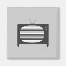 Retro TV Magnets