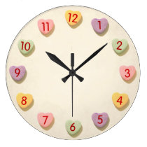 Retro Valentine Candy wall clocks