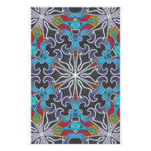 RETRO VIBRANT ELECTRIC  AND ELECTIC FEEL GRAPHIC CUSTOM STATIONERY