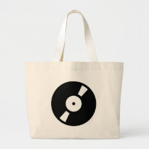 retro vinly record canvas bags