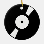 retro vinly record christmas ornament