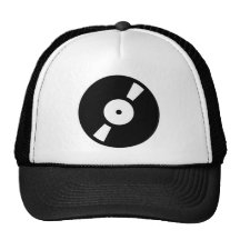 retro vinly record hats