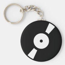 retro vinly record keychains