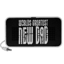 Retro Vintage New Dads : World's Greatest New Dad iPod Speaker