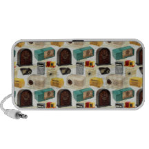 retro vintage radios laptop speakers