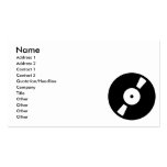 retro vinyl record business cards
