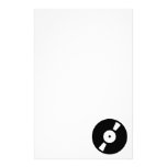 retro vinyl record stationery paper