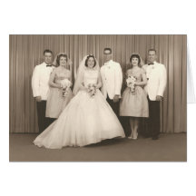 Retro Wedding Card