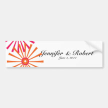 Retro with a Modern Twist Starburst Bumper Stickers