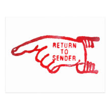 Return To Sender Postcard