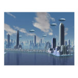 Returning Home Scifi Postcard