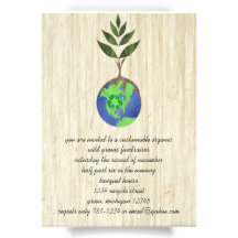 ReUse ReDuce ReCycle Invitation