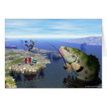 Revenge of the Mutant Bass Greeting Card