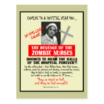 Revenge of the Zombie Nurses postcards