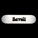 Revolt - Black on White skateboards