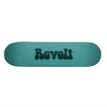 Revolt - Dark Green on Ocean Green Skate Board Decks