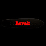Revolt - Red on Black skateboards