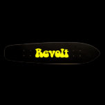 Revolt - Yellow on Black skateboards