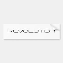 REVOLUTION BUMPER STICKER