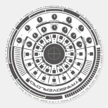 Revolution Round Stickers