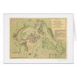 Revolutionary Boston Map 1776 Greeting Card