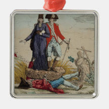 Revolutionary cartoon about Tithes Christmas Ornament