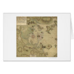 Revolutionary War Map - 1775 Greeting Card