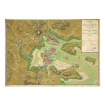 Revolutionary War Map of Boston Harbour 1776 Photo Art