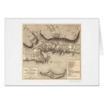 Revolutionary War Newport Map - 1777 Greeting Cards