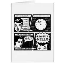 Rewrite Hell Comic Strip Greeting Cards