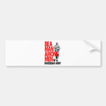 Rhdesian Army Recruiting Poster Bumper Stickers