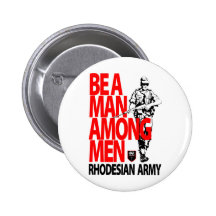 Rhdesian Army Recruiting Poster Pinback Button