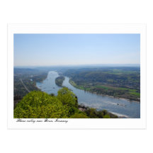 Rhine valley near Bonn, Germany Post Card