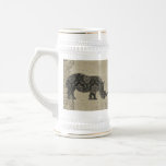 Rhinoceroses Silhouette Stein mugs